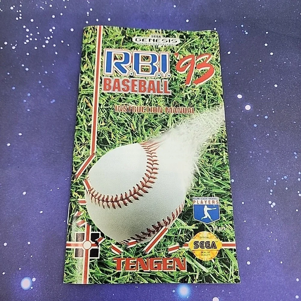 R.B.I. Baseball '93 (Sega Genesis, 1993) CIB Complete Video Game Tested Working